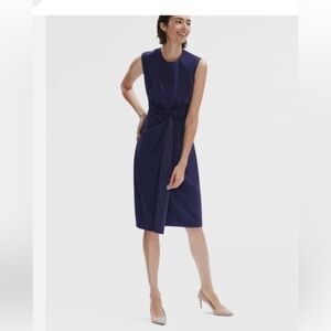 M. M .LAFLEUR NY Taylor deep indigo dress SZ 12 NWT